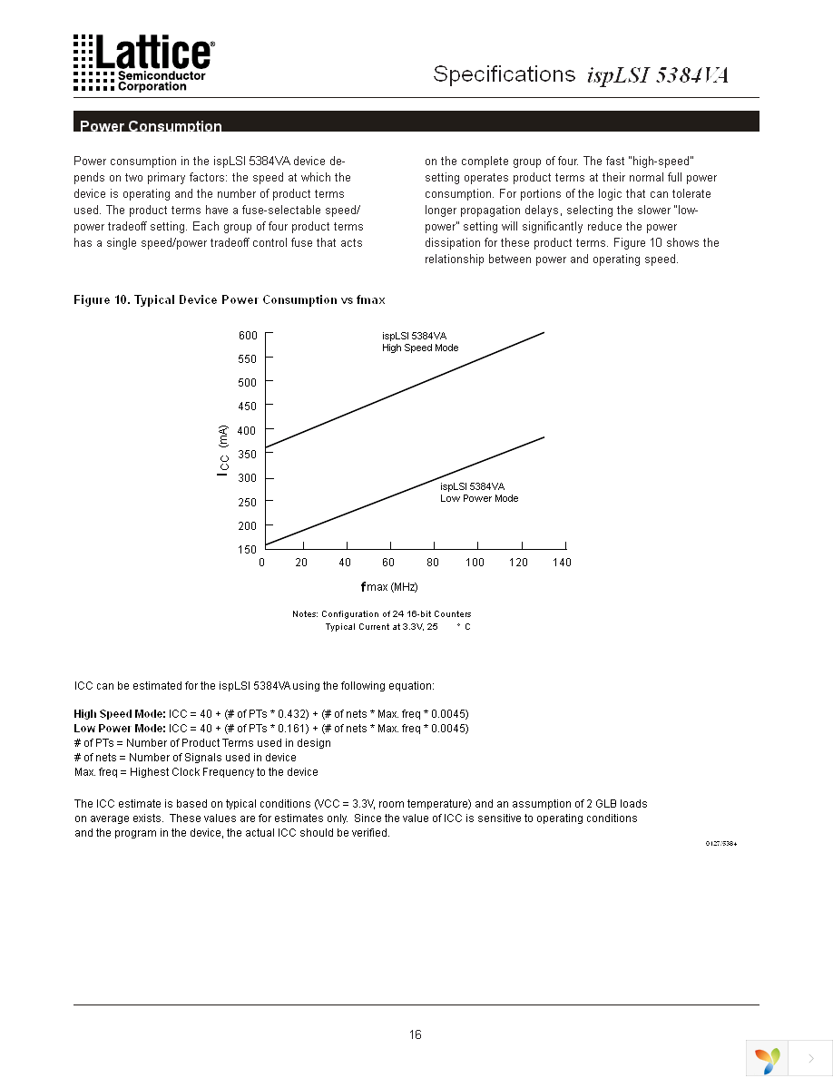 ISPLSI 5384VA-70LB208 Page 16